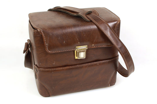 Vintage Camera Case 1970s Brown