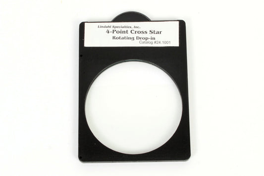 Lindahl 3 Inch 4 Point Cross Star Rotating Drop-in Glass Filter