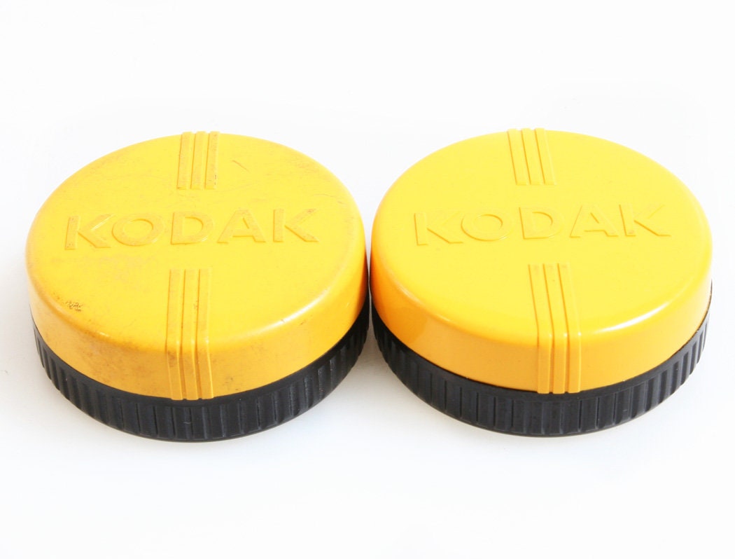 Kodak Yellow/Black Containers Set of 2