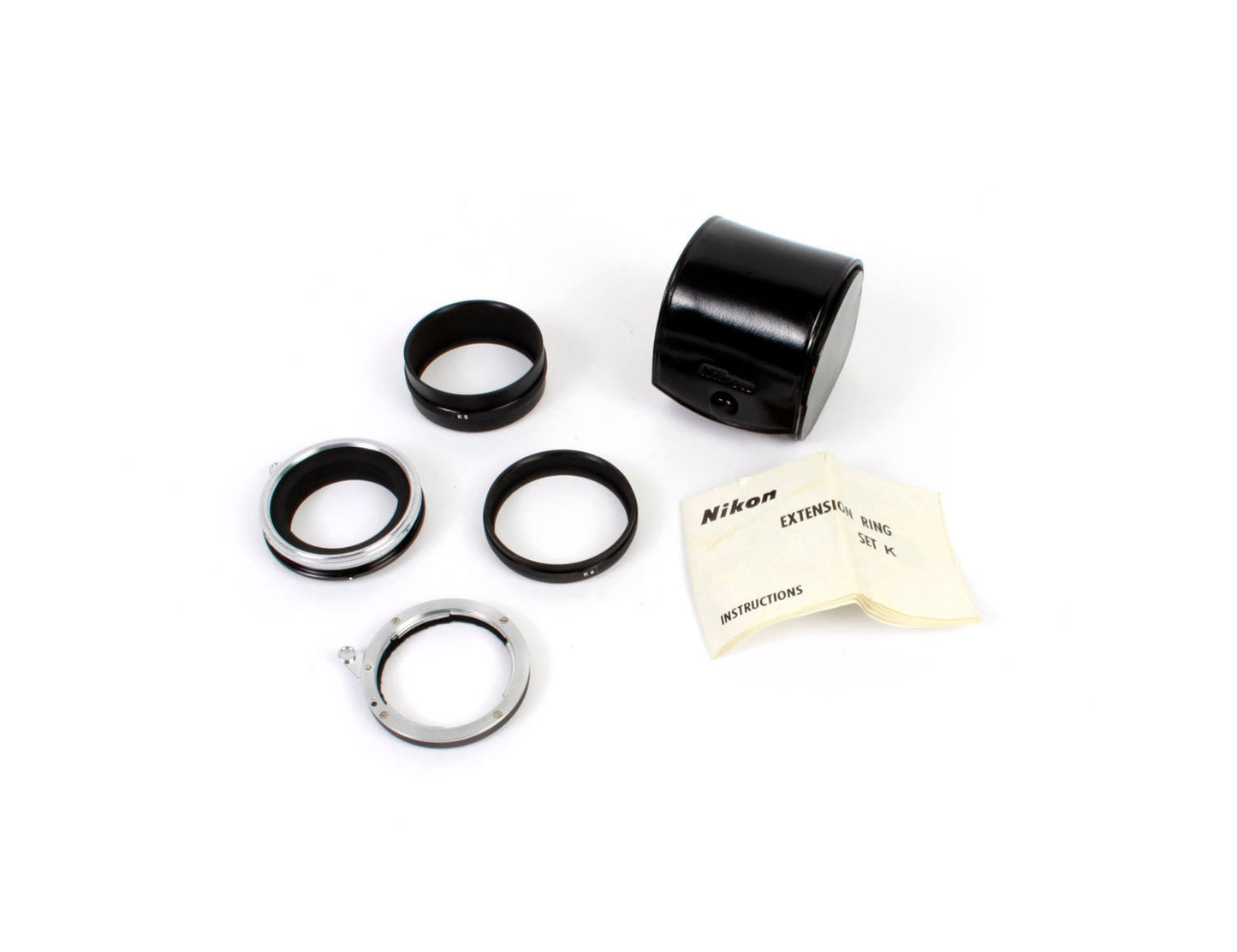 Nikon Extension Ring Set K (Rings K1-K5) w/ Original Case and Manual