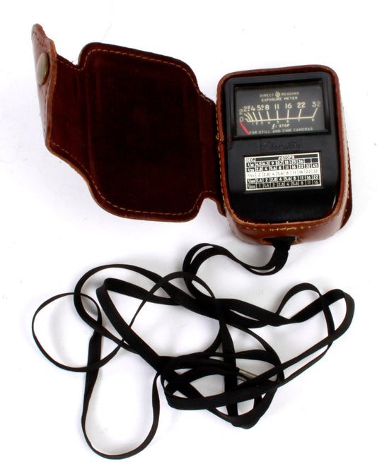 Vintage Light Meter w/ Leather Case 1950s