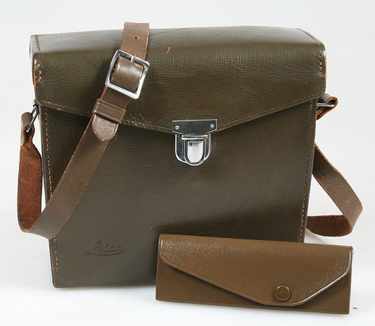Leica M Leather System Hard Olive Green Bundeswehr w/ Filter Case