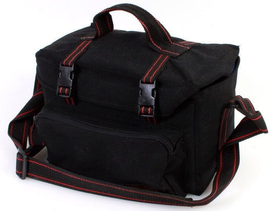 Vintage Camera Bag Black/ Red Pinstripe