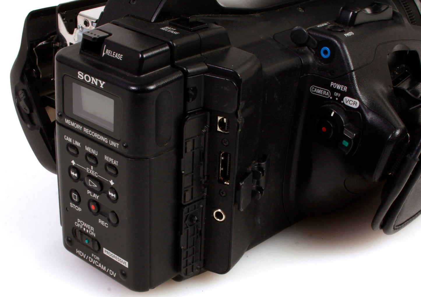 Sony HVR-Z5U Mini DV Camcorder w/ Battery, Charger, Mic & Bag WORKS