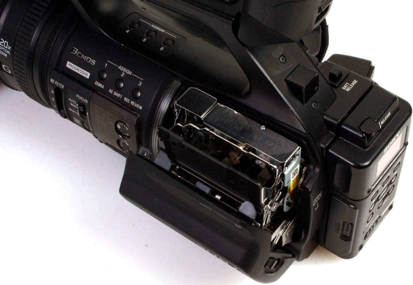 Sony HVR-Z5U Mini DV Camcorder w/ Battery, Charger, Mic & Bag WORKS