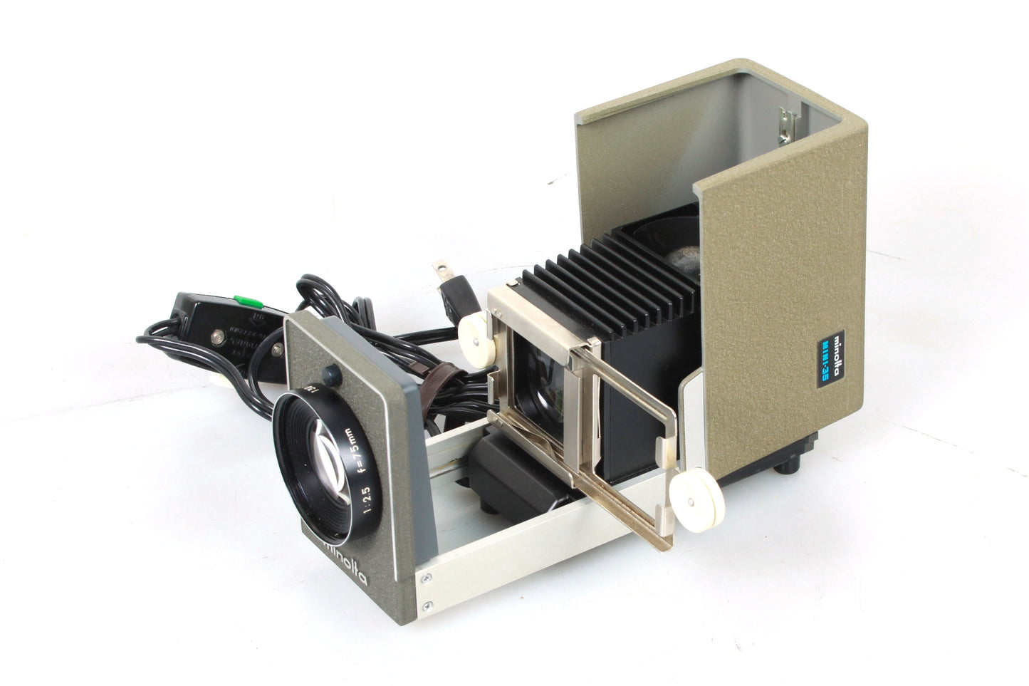 Minolta Mini 35 Slide Projector with Original Case + 2 Extra Bulbs