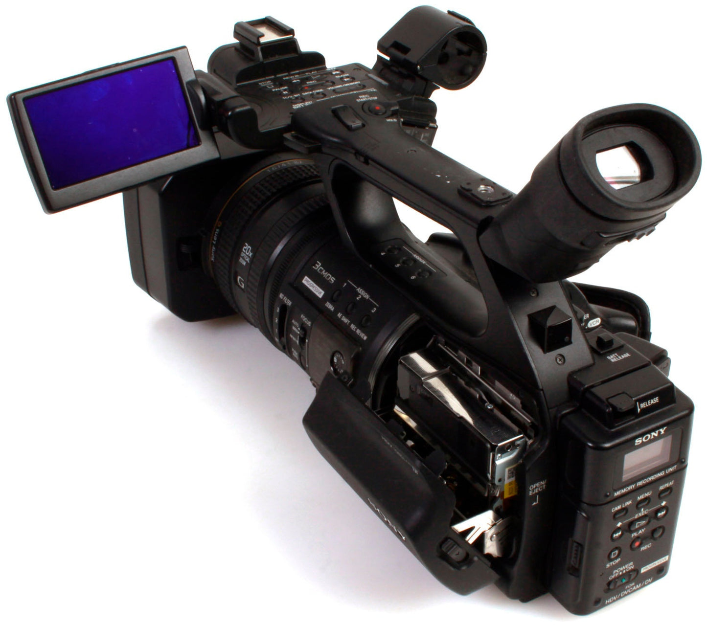 Sony HVR-Z5U Mini DV Camcorder w/ Battery, Charger, Mic & Bag WORKS