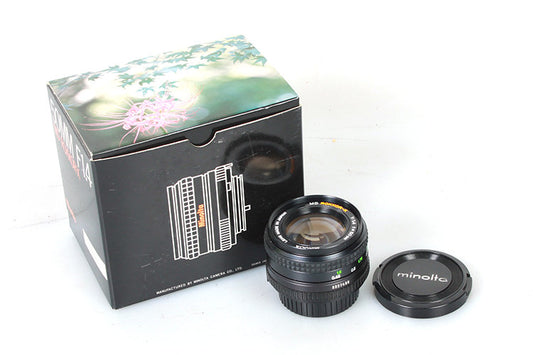 Rokkor-X 50mm 1:1.4 Minolta Manual Focus Lens in Box