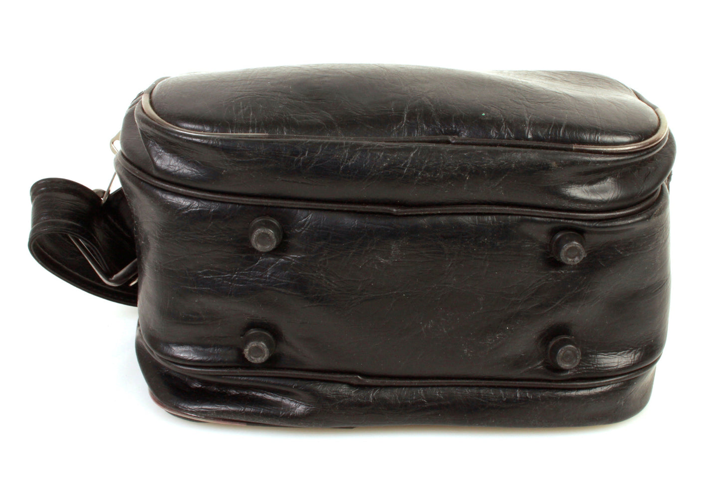 Camera Case 1970s Black w/ Shoulder Strap