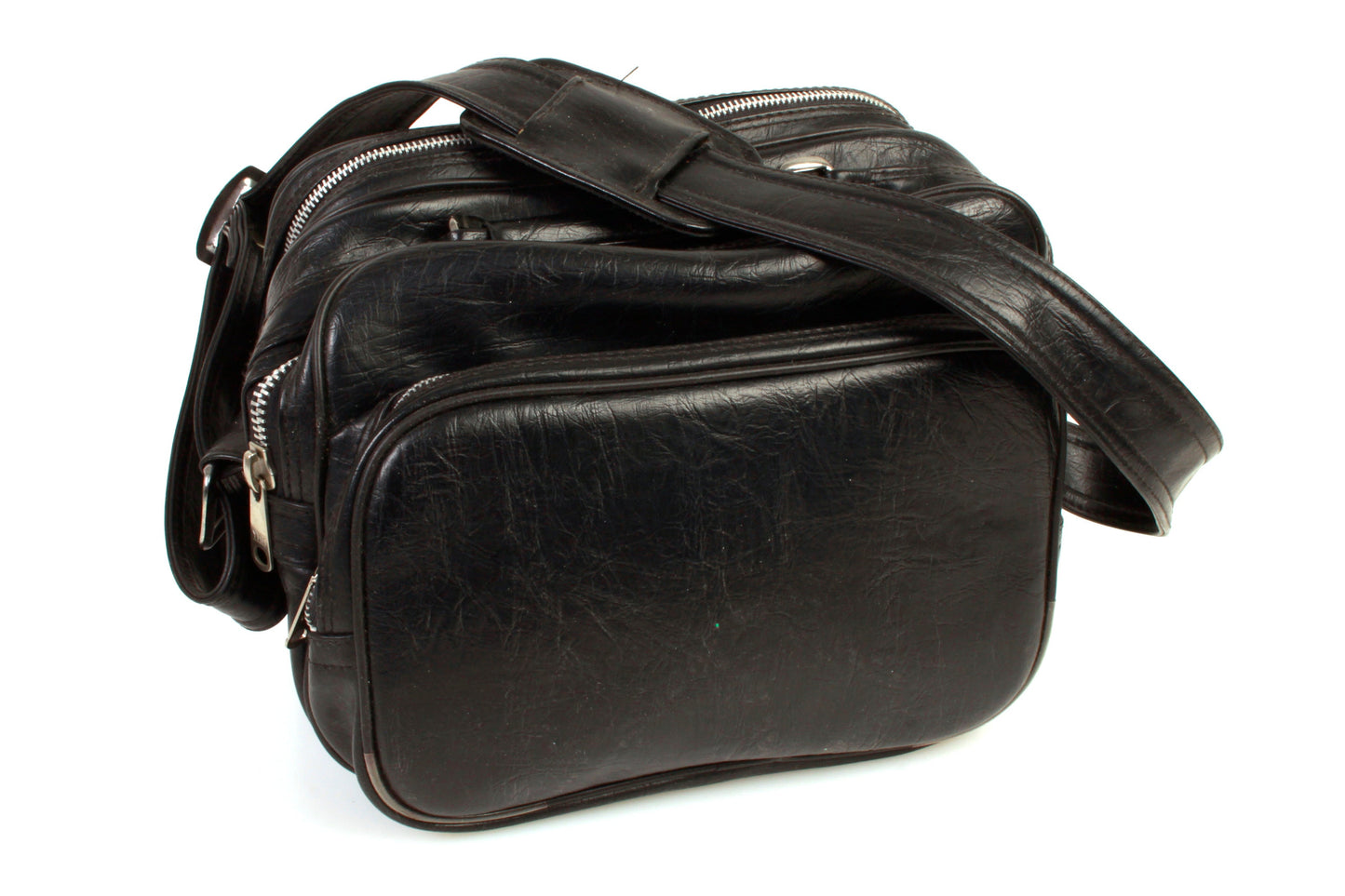 Camera Case 1970s Black w/ Shoulder Strap
