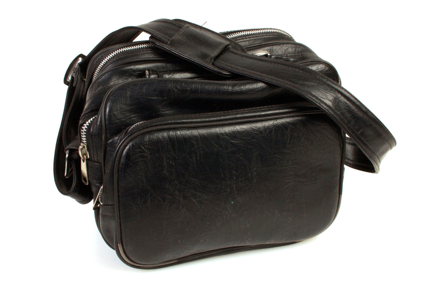 Camera Case 1970s Black w/ Shoulder Strap