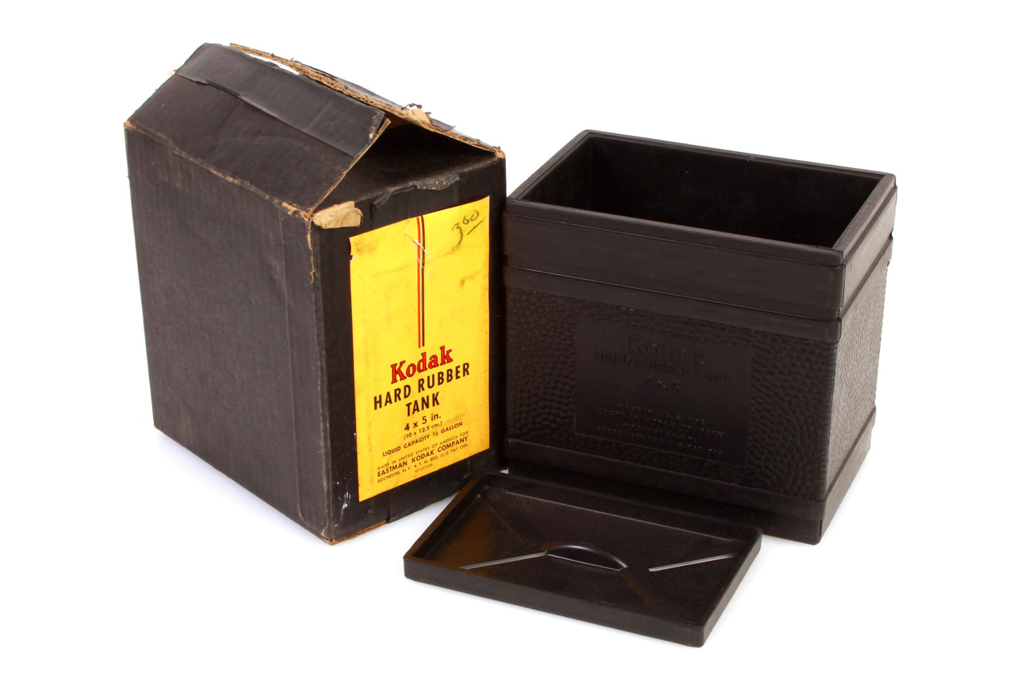 Kodak 1/2 Gallon Hard Rubber 4x5 Developing Tank w/ Floating Lid