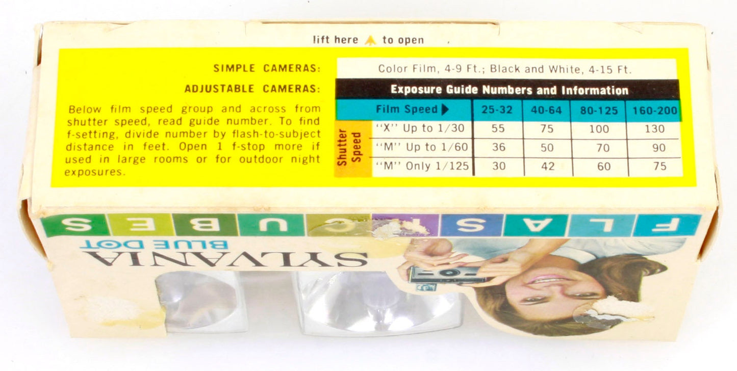 Sylvania Blue Dot Flashcubes 3 Pack 12 Flashes
