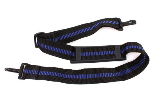 Vintage Camera Strap Black & Blue Wide