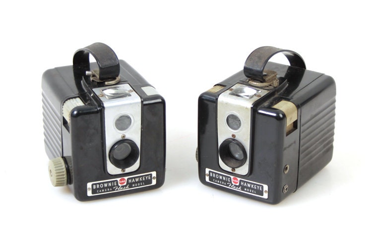 Art Deco Bakelite Camera Set of 2