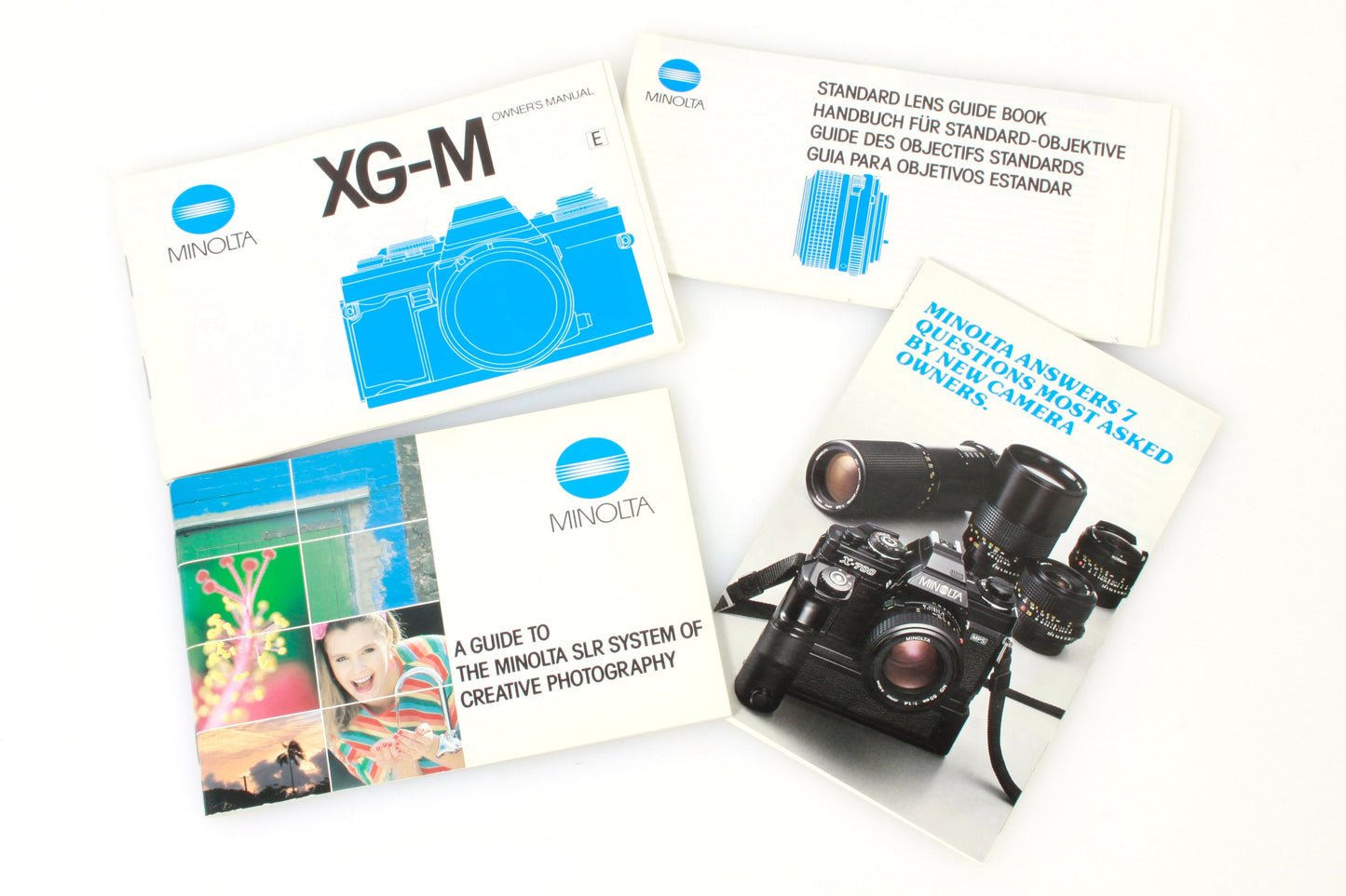 Minolta XG-M Manual & Lens Brochure Lot