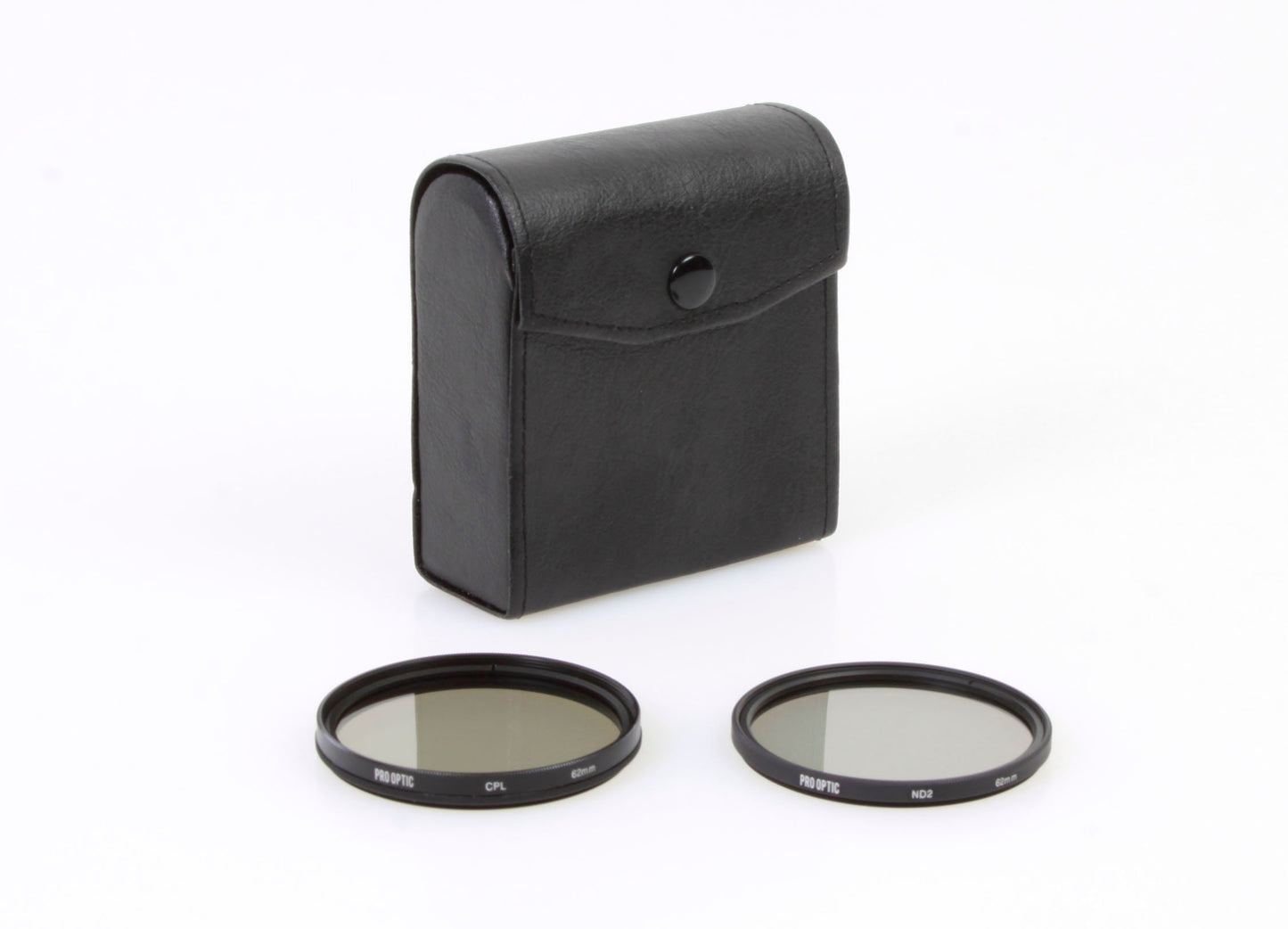 PROOPTIC 62mm CPL/ND2 filters with case