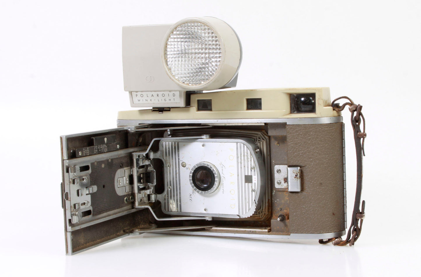 Vintage POLAROID land 800 Camera & Flash