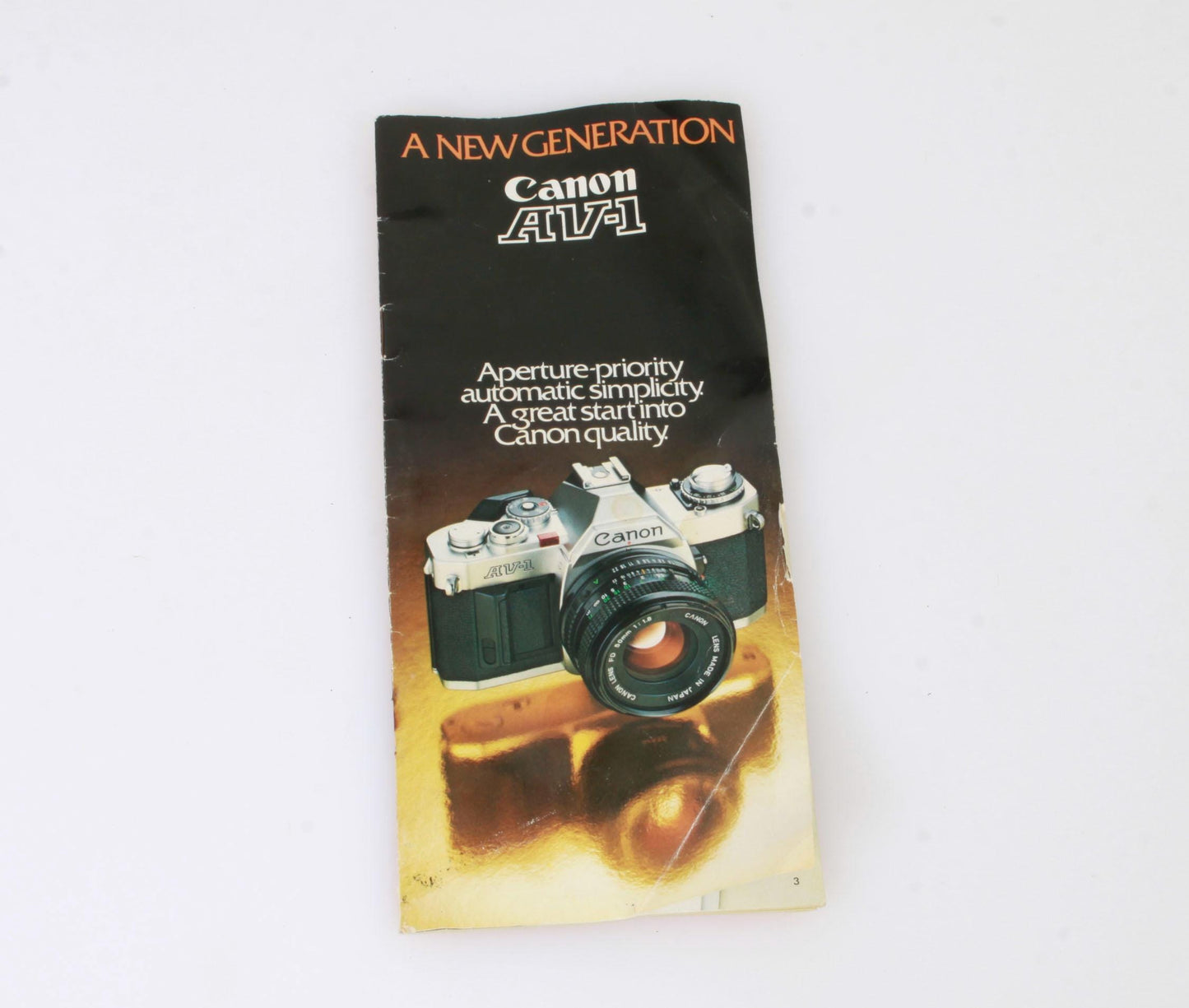 Canon AV-1 brochure