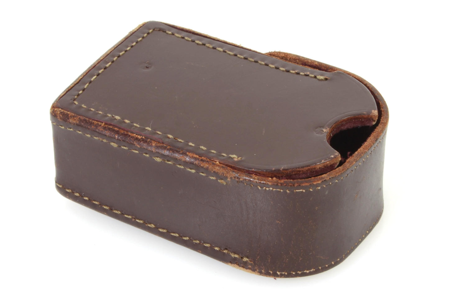 Antique Camera Meter Case Leather
