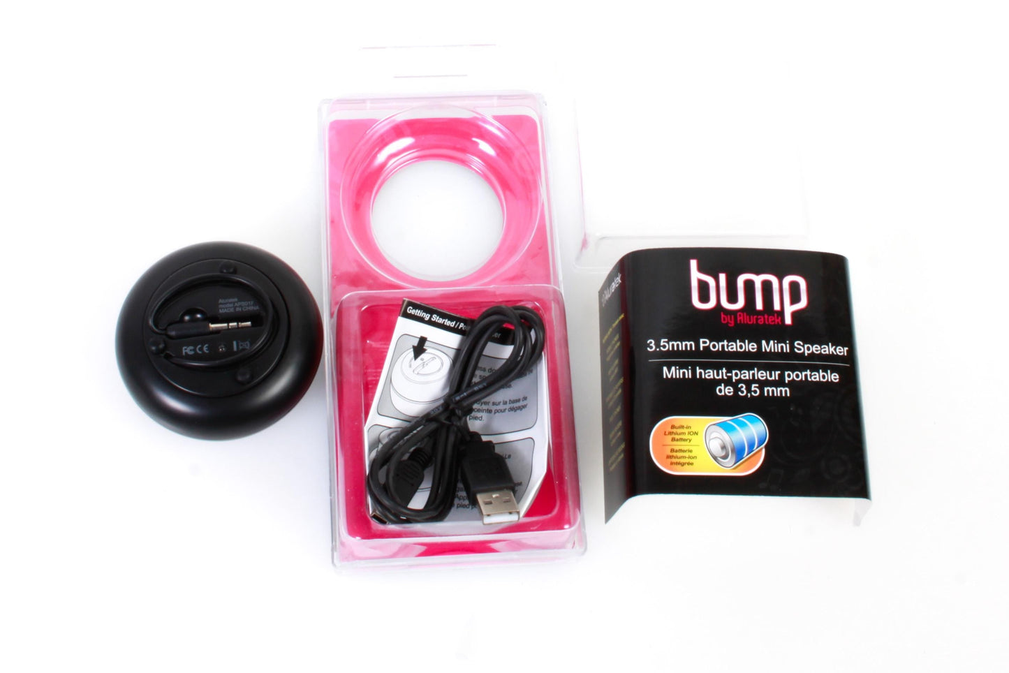 Bump Portable speaker, 3.5mm aux jack