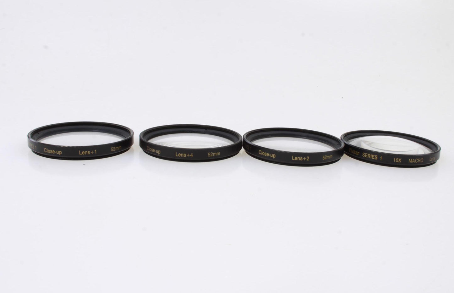 52mm closeup lens filter set of 4 +1/+2/+4/+10. with case