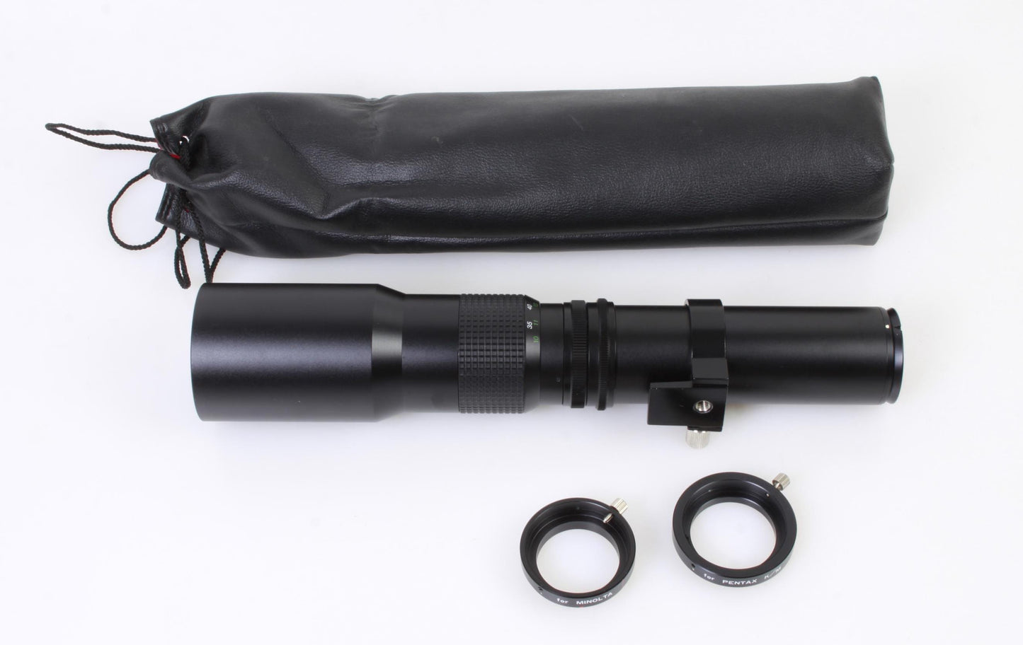500mm lens for Canon Minolta Pentax with detachable mount, with case