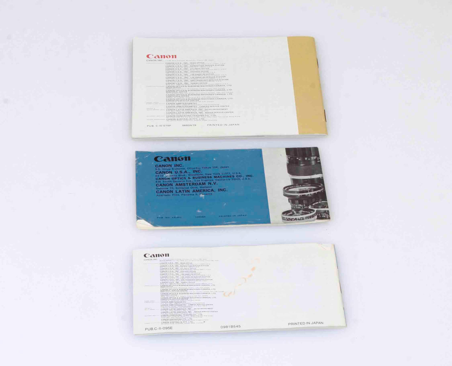 Canon Film Lenses  FD / FL Guide  Instruction manual