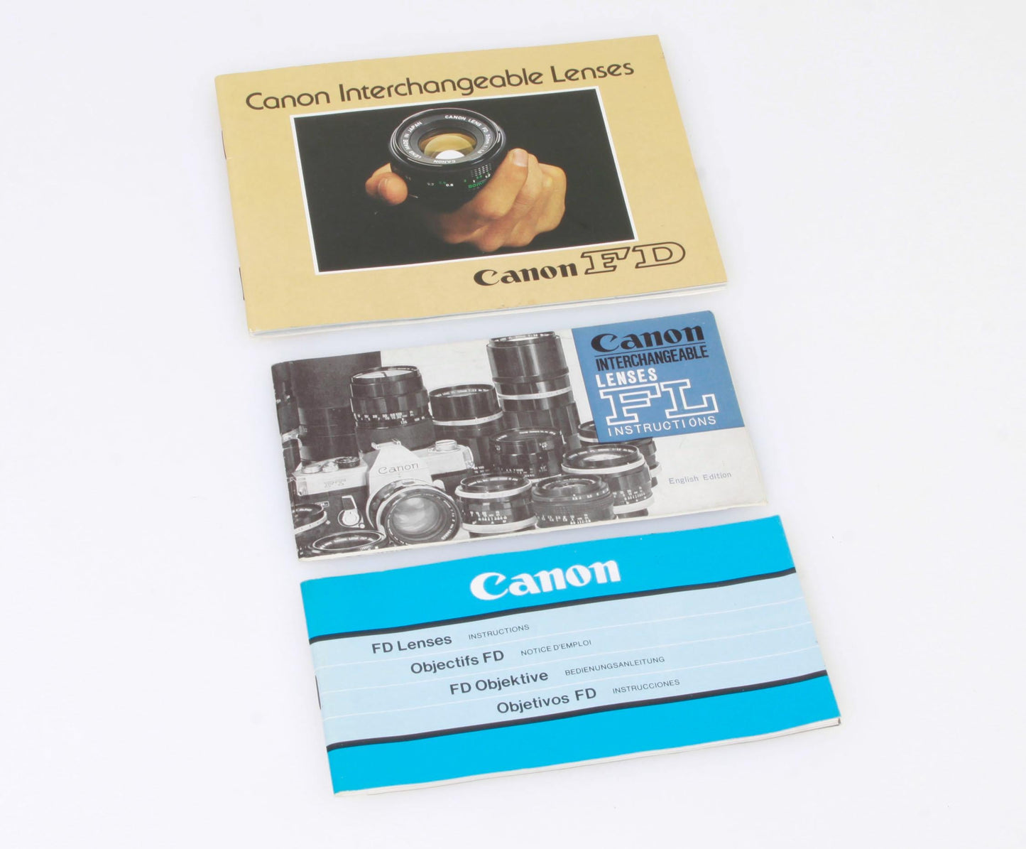 Canon Film Lenses  FD / FL Guide  Instruction manual