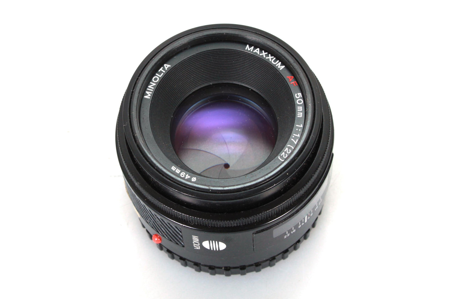 50mm F1.7 AF Sony Minolta Lens with Front & Rear Caps