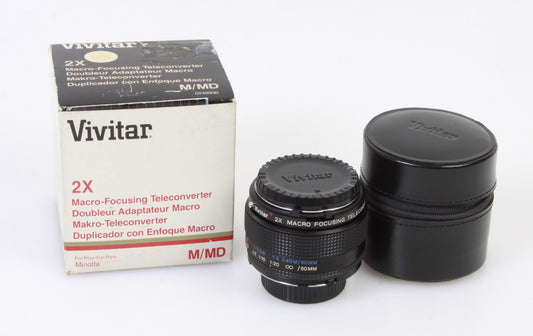MINOLTA  2X macrofocusing Teleconverter