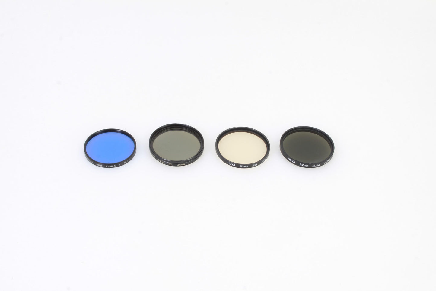 52mm Filter set of with circular Polarizer/ ND/ Blue / Warming