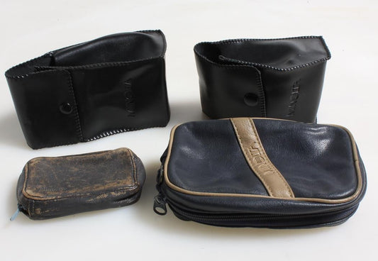 Minolta Case Lot Mixed Lot, Lot of 4, 2 Flash, 1 Minolta 16, 1 Minolta P+S Camera