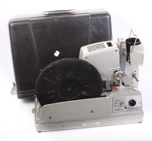 DuKane Micromatic 14A390E Film Strip Projector Record Player, Display/Prop Only