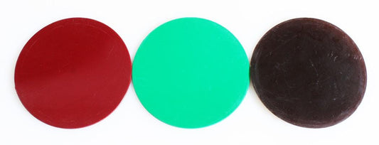 Darkroom Round Safelight Filters Set of 3