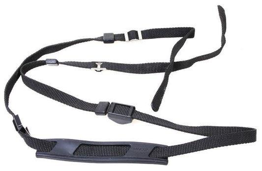 Vintage Black Minolta Camera Shoulder Neck Strap with Rubber Neck Pad