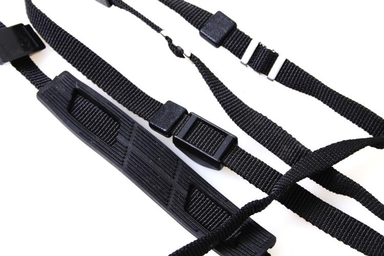 Vintage Black Minolta Camera Shoulder Neck Strap with Rubber Neck Pad