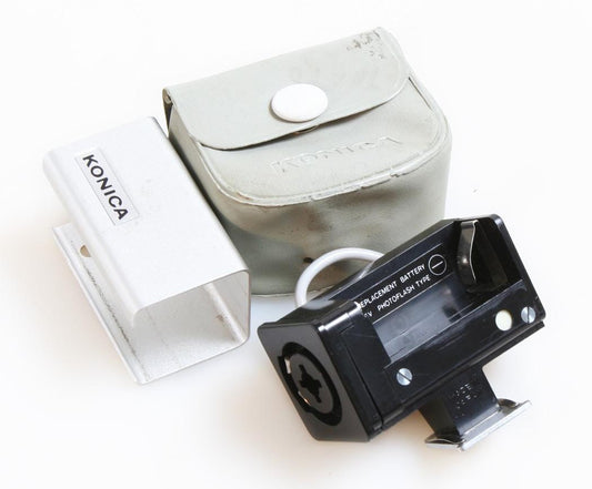 Konica Camera Cube Flash with Case