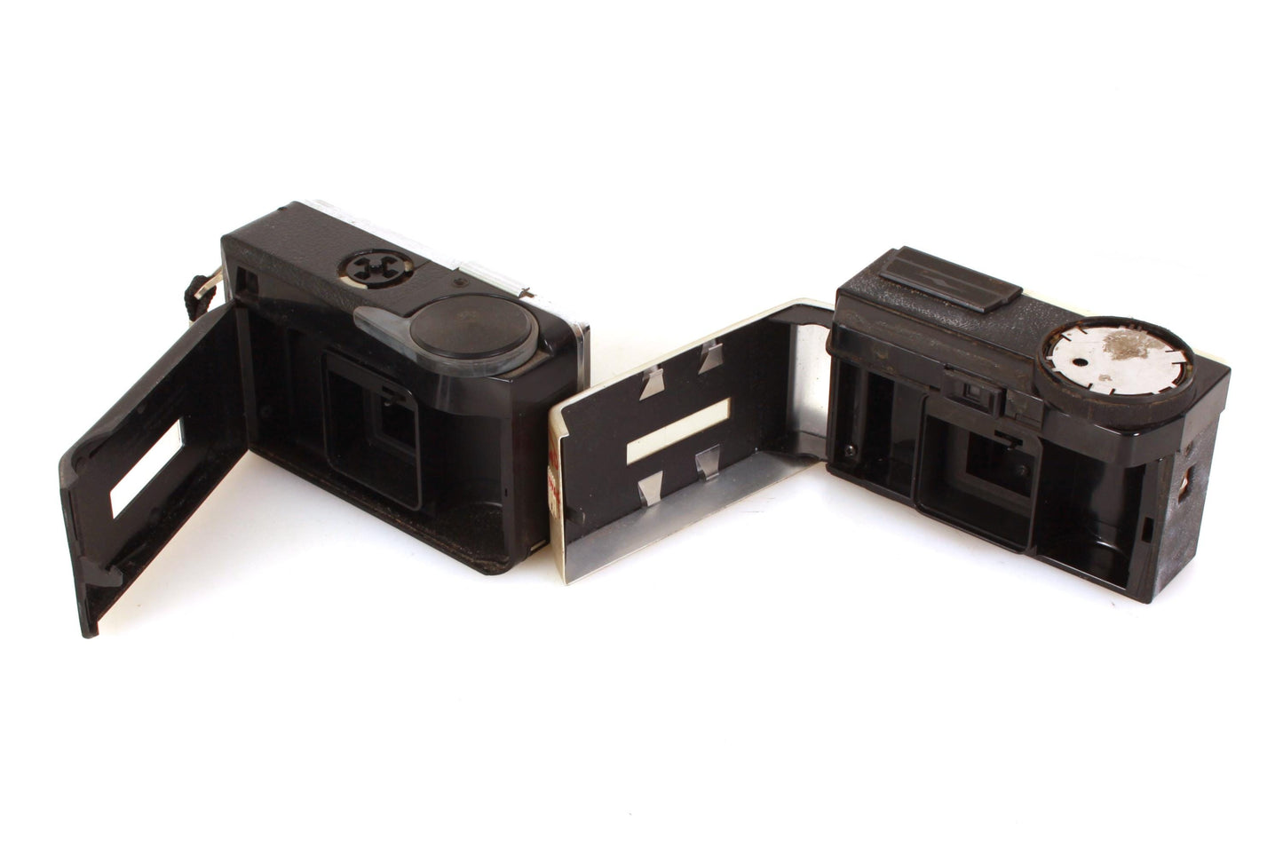 Art Deco Kodak Camera Lot of 5 Instamatic X-15F X-45 150 154 333 For Display