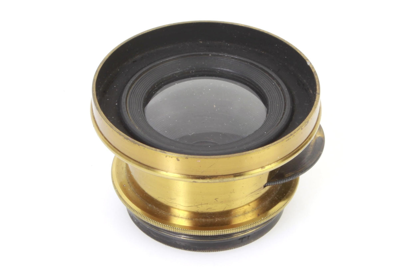 Brass Barrel Lens with Rotating Aperture