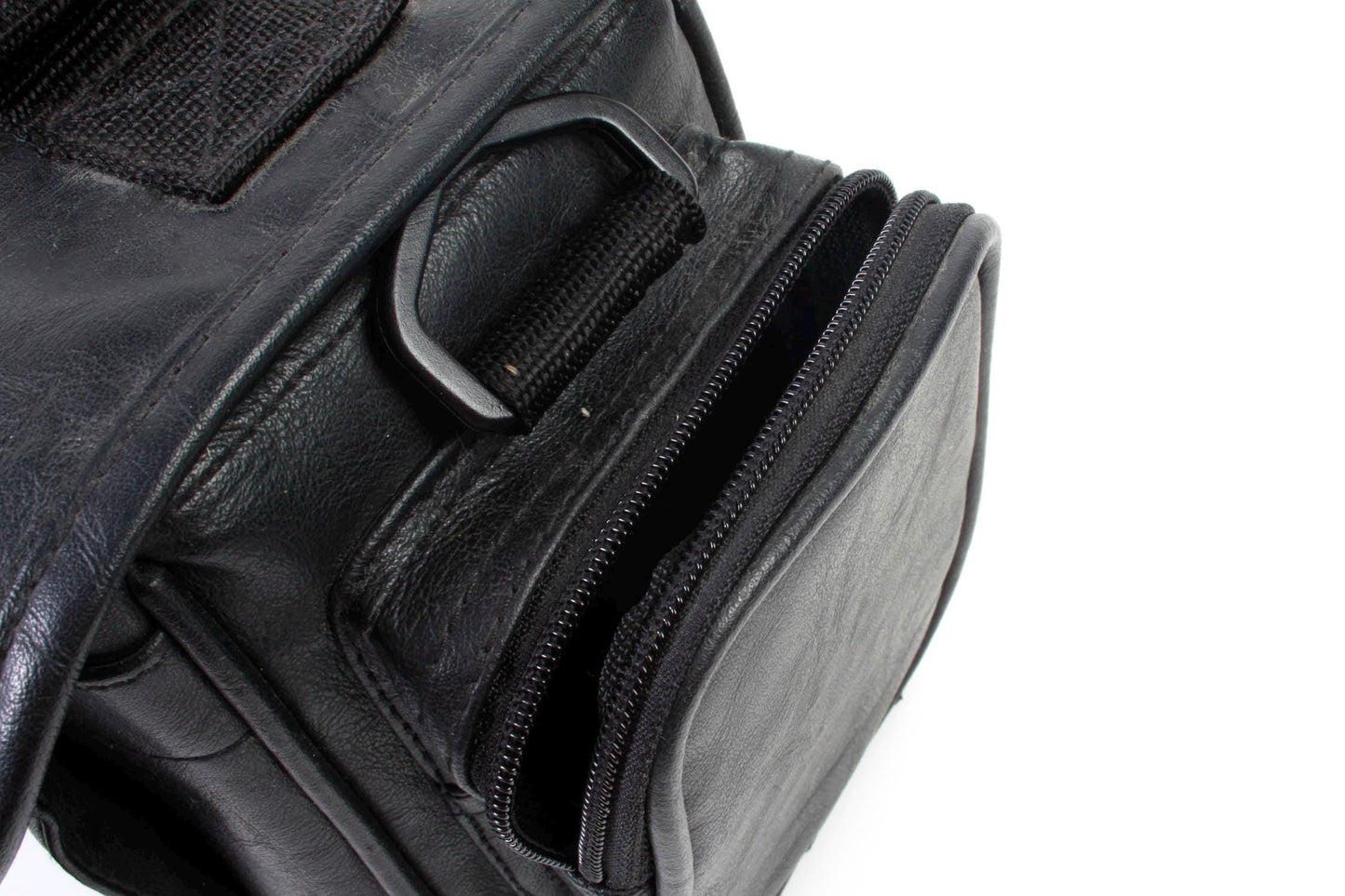 Camera Bag 1970s Black Leather