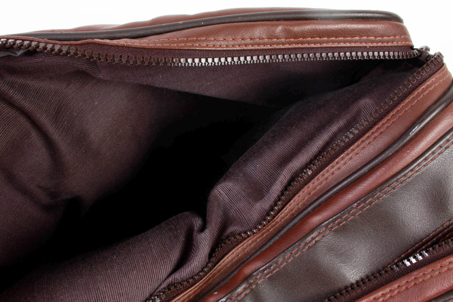 Vintage Camera Bag 1970s Brown with Strap and 3 Pockets