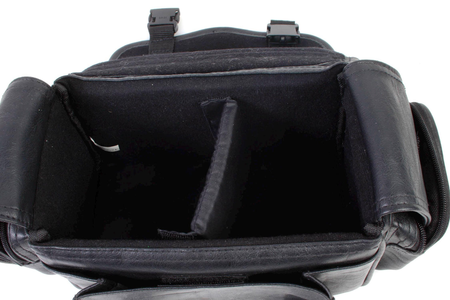 Camera Bag 1970s Black Leather