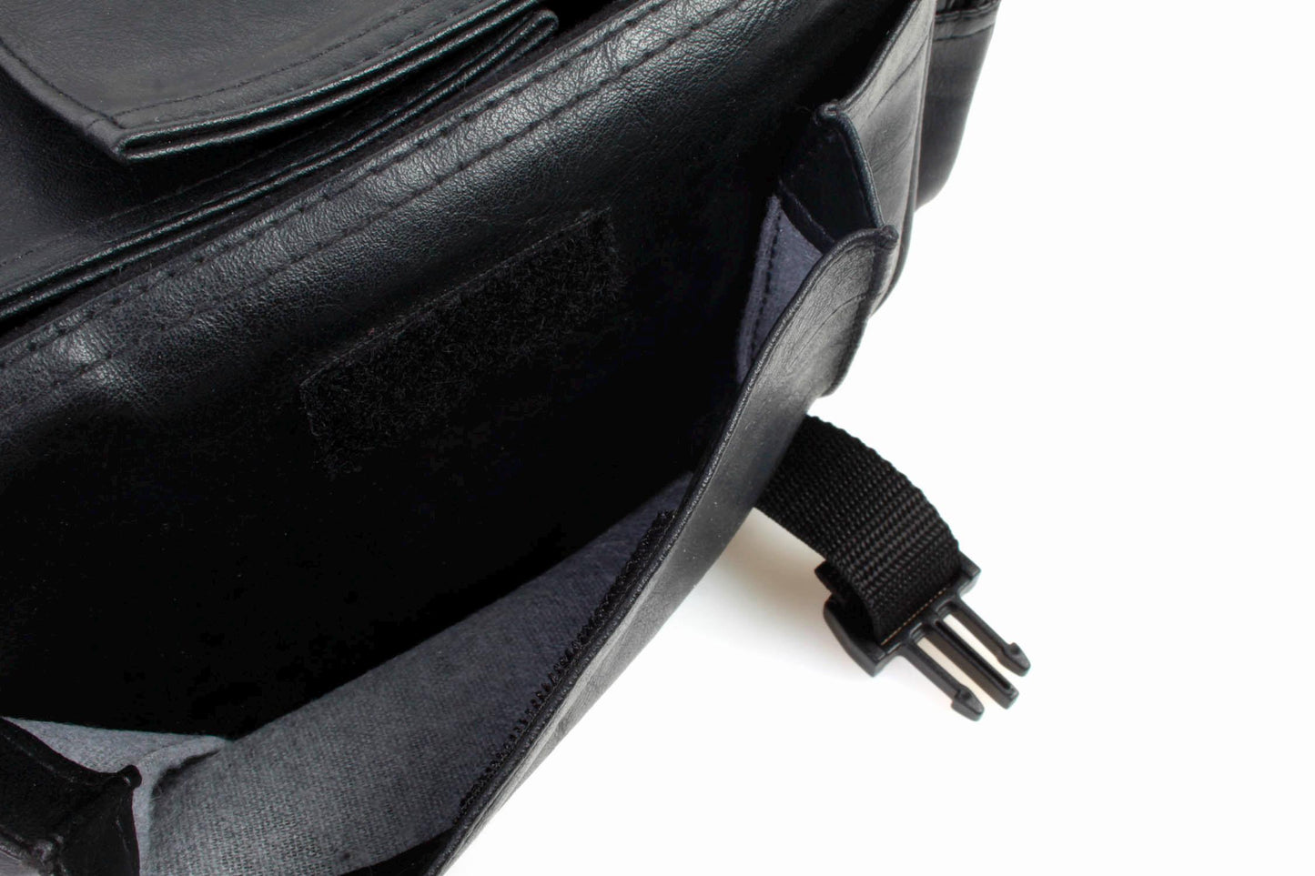 Camera Bag 1970s Black Leather