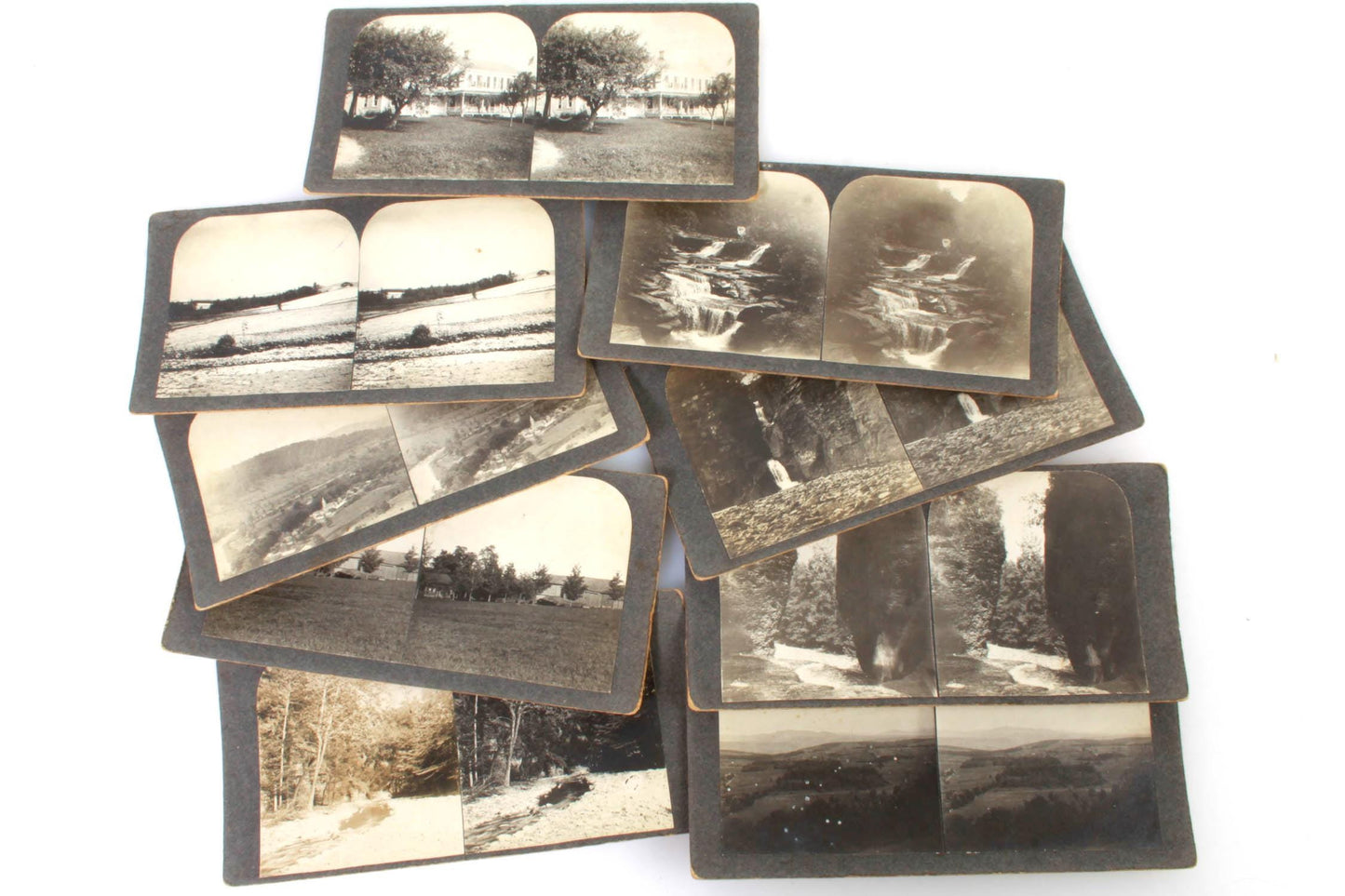 Amateur Stereoview Cards Lot of 9