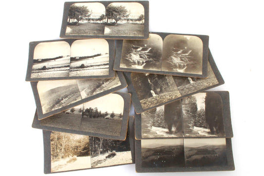 Amateur Stereoview Cards Lot of 9