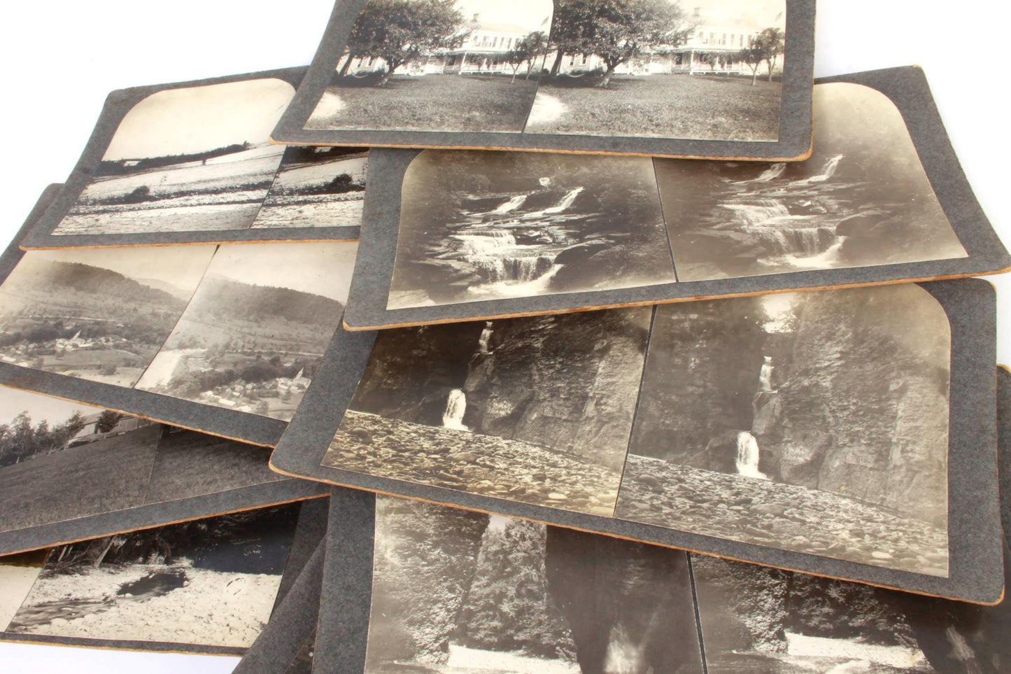 Amateur Stereoview Cards Lot of 9