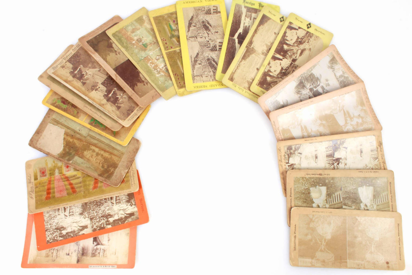 stereoview Cards Lot of 19