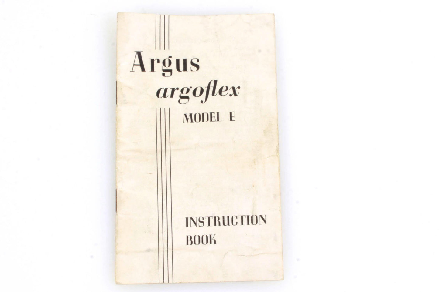 Argus Argoflex Model E Instruction Book