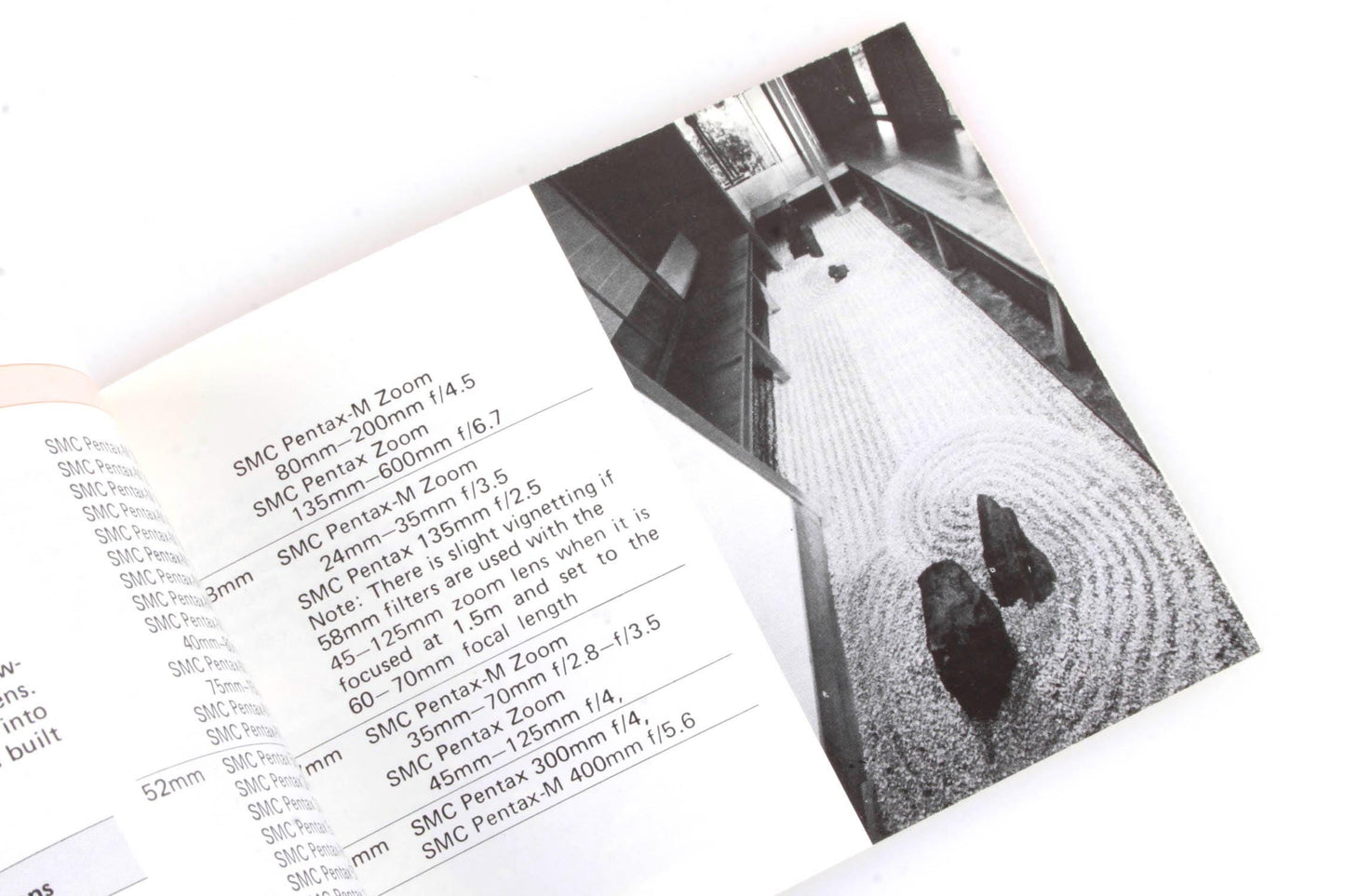 Pentax SMC Lens Booklet